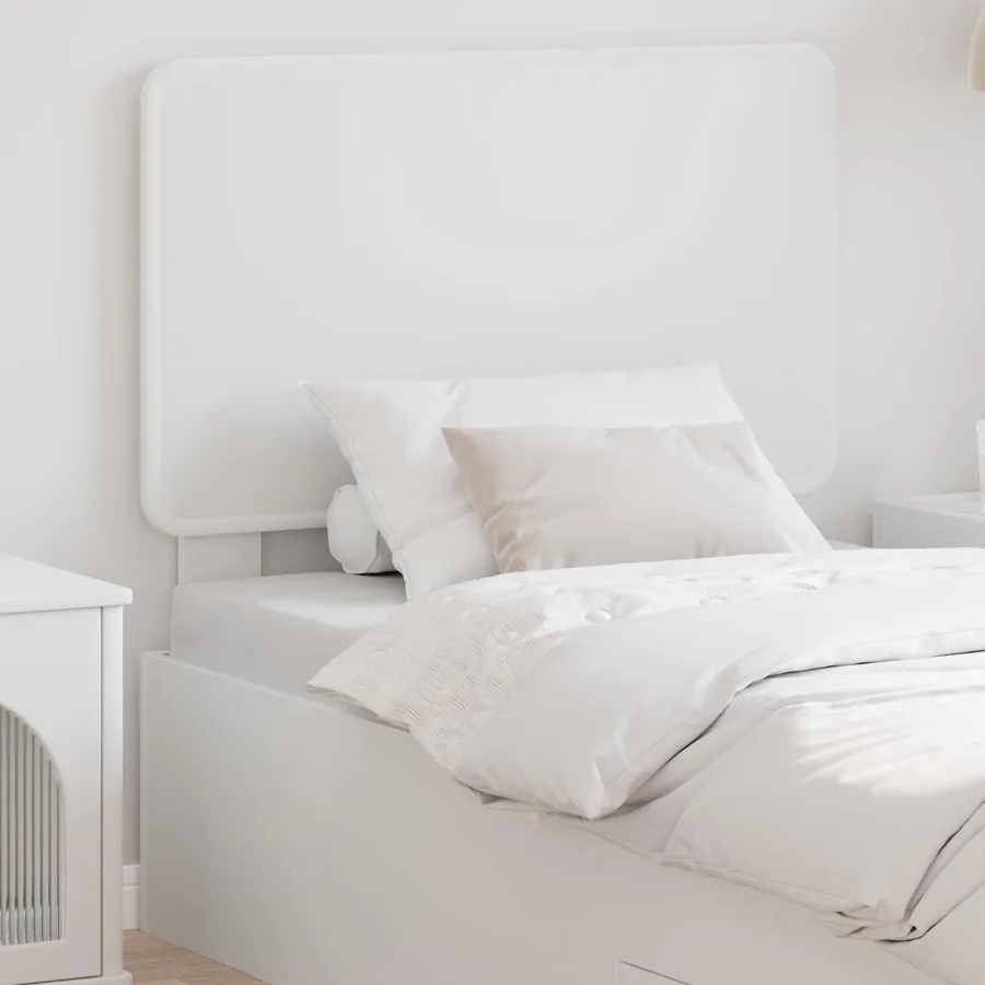 Tête de lit Blanc Bois d'ingénierie