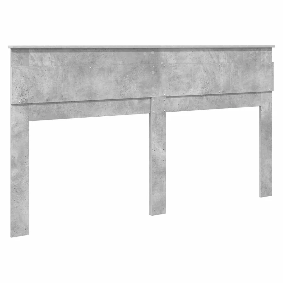 Tête de lit Gris béton Bois d'ingénierie - 6