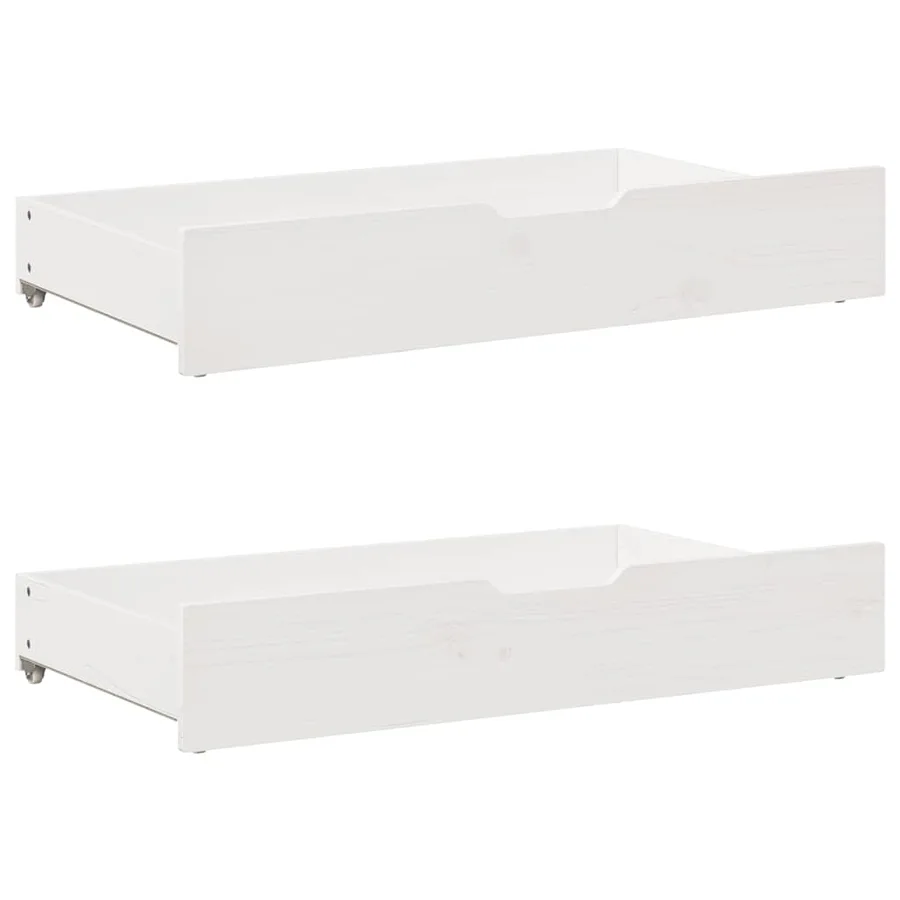 Lit de jour avec tiroirs sans matelas 80x200 cm bois massif - 6