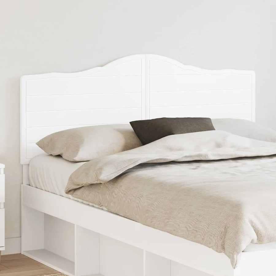 Tête de lit Blanc Bois d'ingénierie