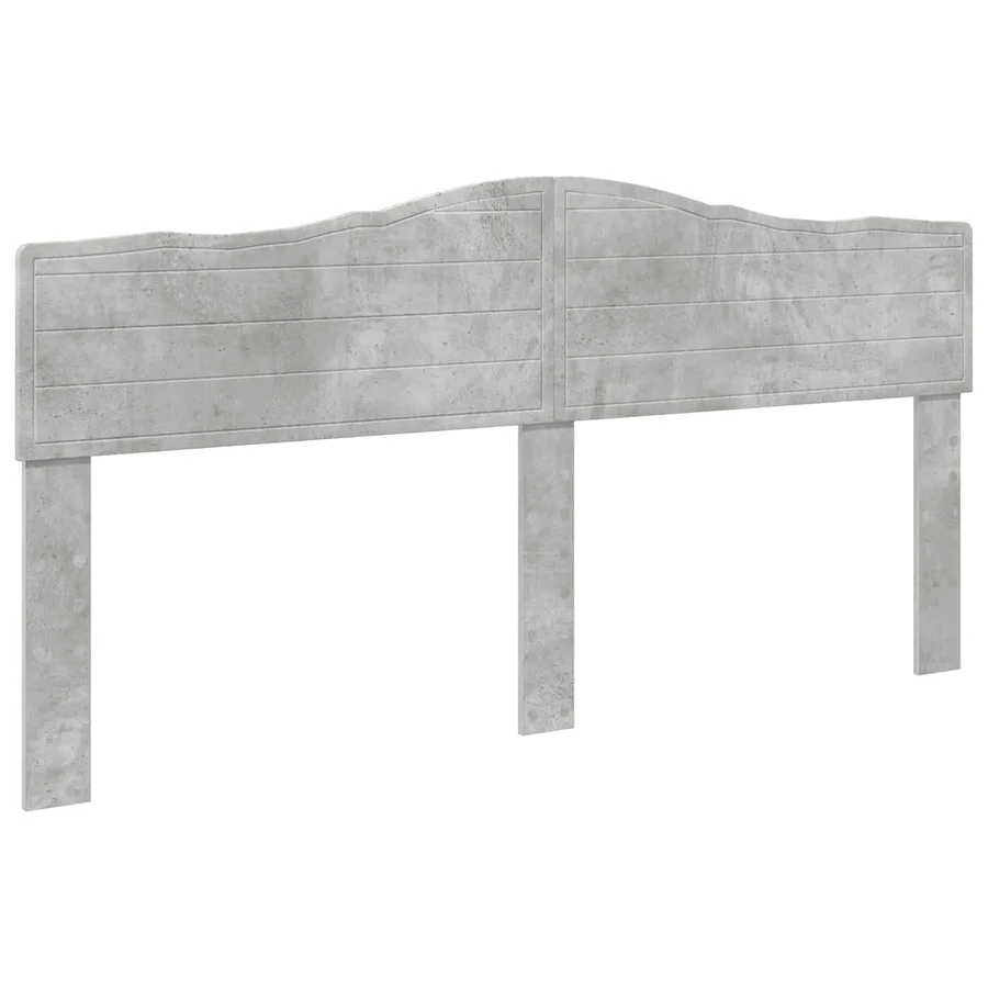 Tête de lit Gris béton Bois d'ingénierie - 2