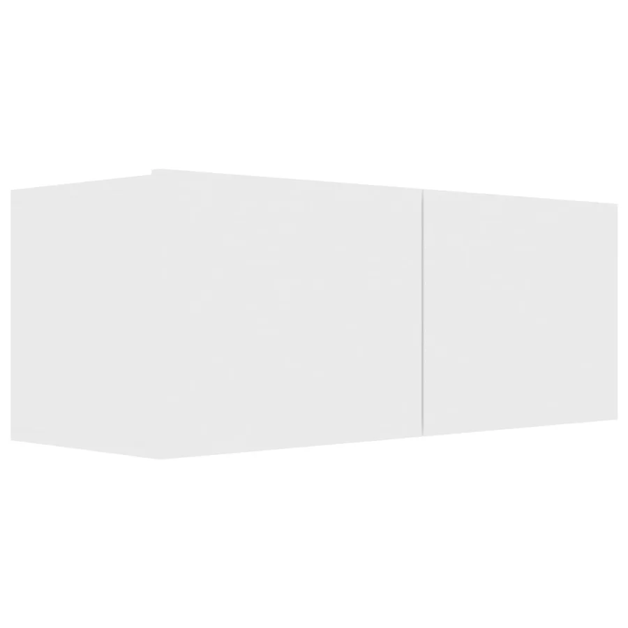 Ensemble de meubles TV 4 pcs Blanc Bois d'ingénierie - 3