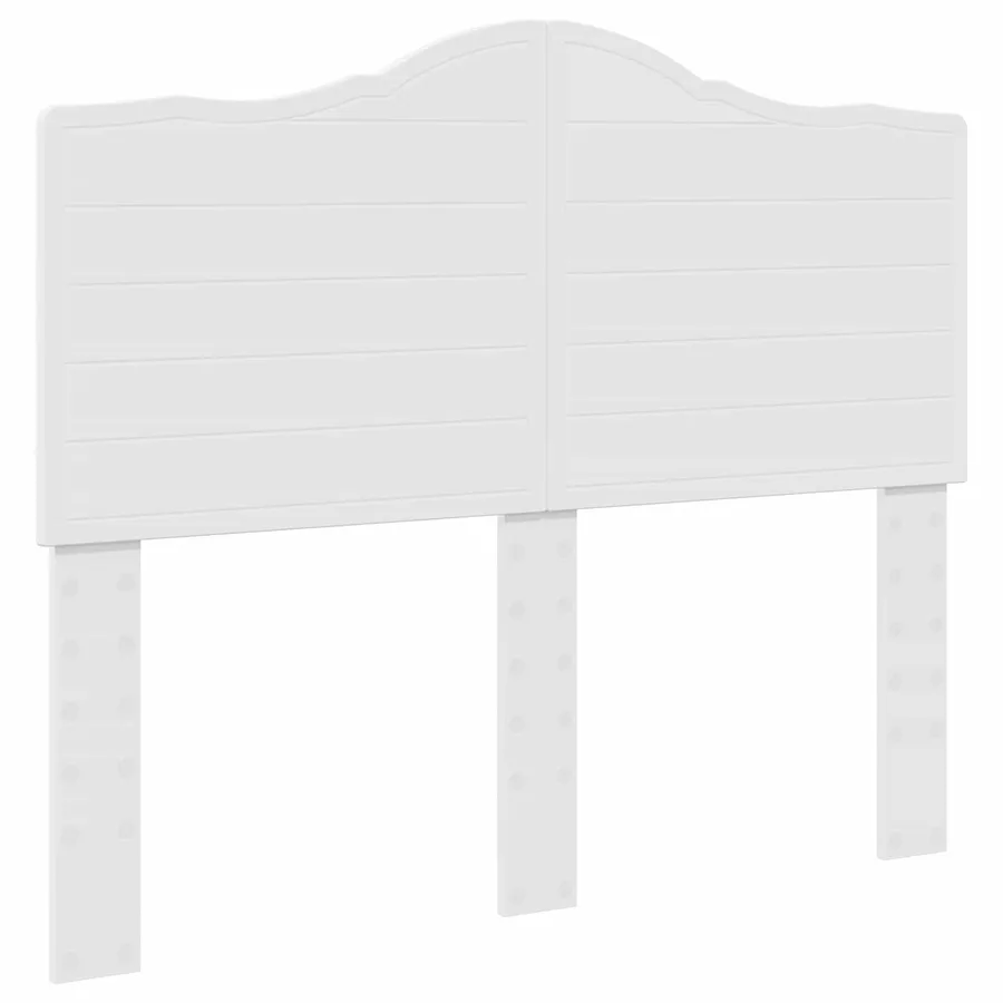 Cadre de lit avec tête de lit Blanc 120 x 190 cm Pin massif - 6