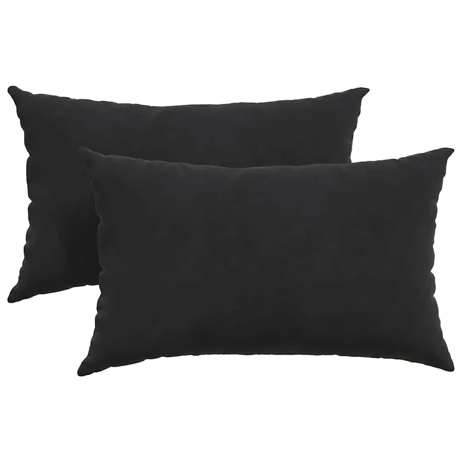 Coussins de canapé 2 pcs Noir 50 x 30 cm - 2