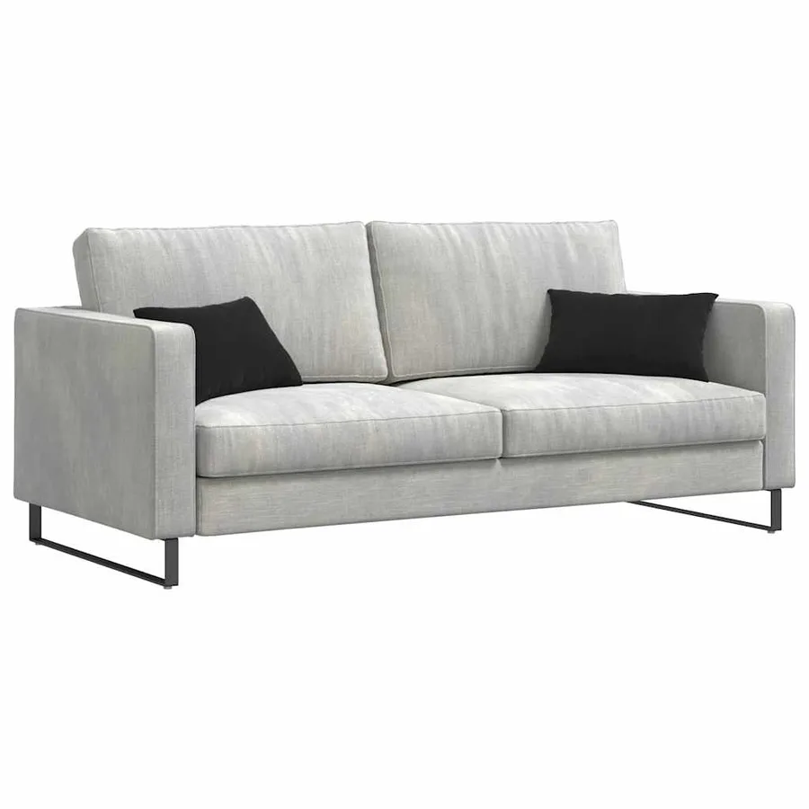 Coussins de canapé 2 pcs Noir 50 x 30 cm - 3