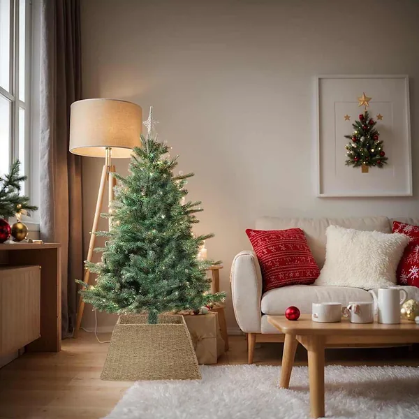 Collier de sapin de Noël Marron 70 x 70 x 28 cm