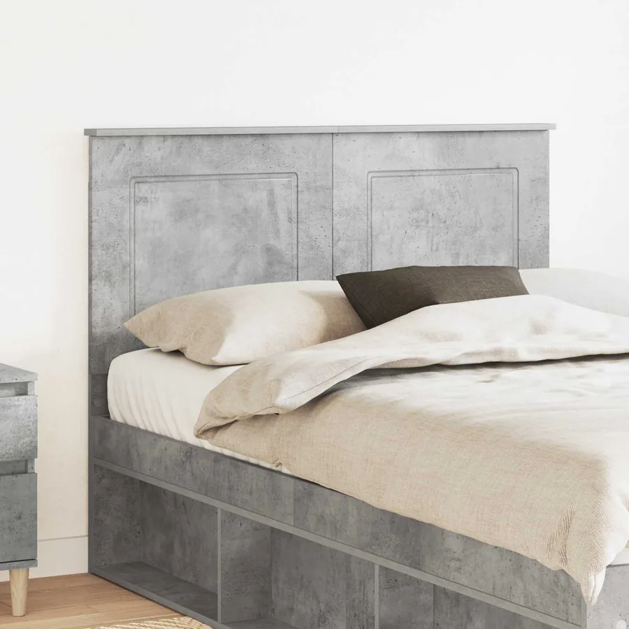 Tête de lit Gris Béton 100 cm Bois d’ingénierie