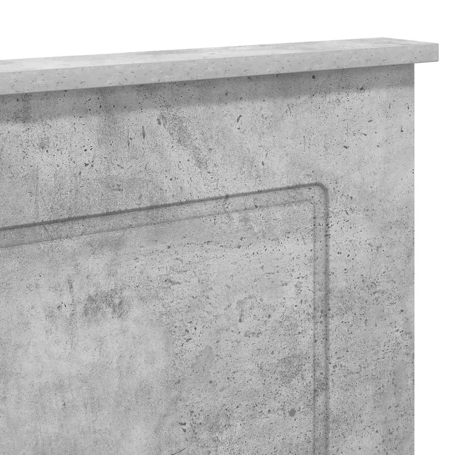 Tête de lit Gris Béton 100 cm Bois d’ingénierie - 7