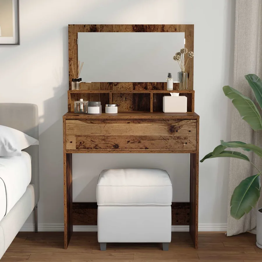 Tables de maquillage pour chambre avec tiroir Bois Ancien - 4