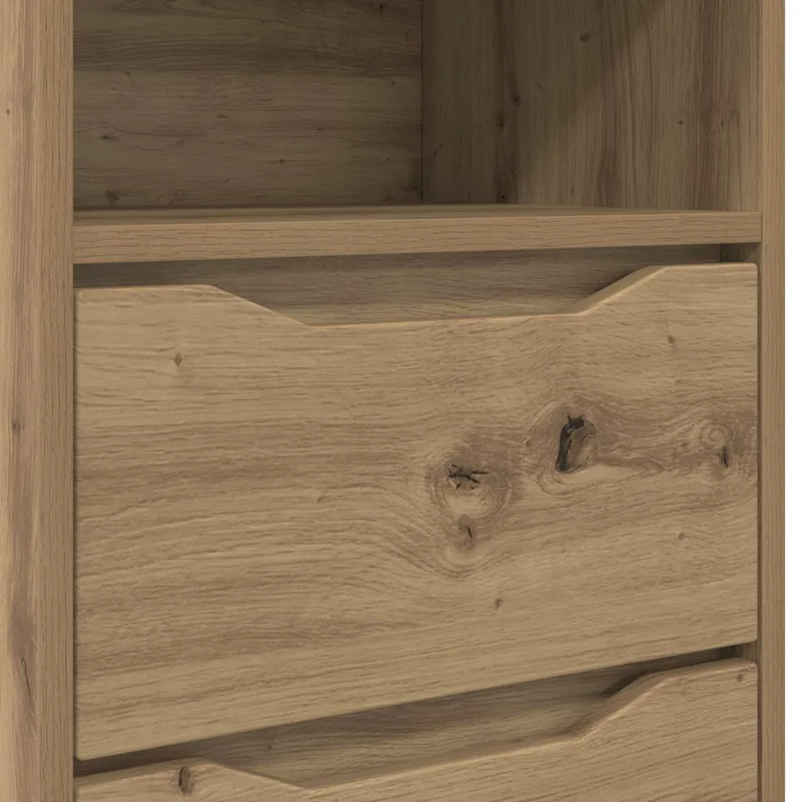 Tables de chevet 2 pc Chêne artisanal 40 x 30 x 467 cm - 8