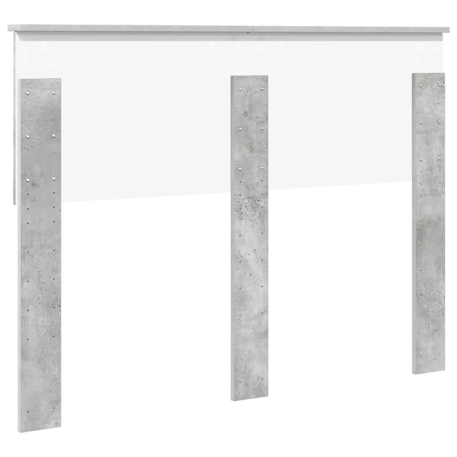 Tête de lit Gris béton Bois d'ingénierie - 6