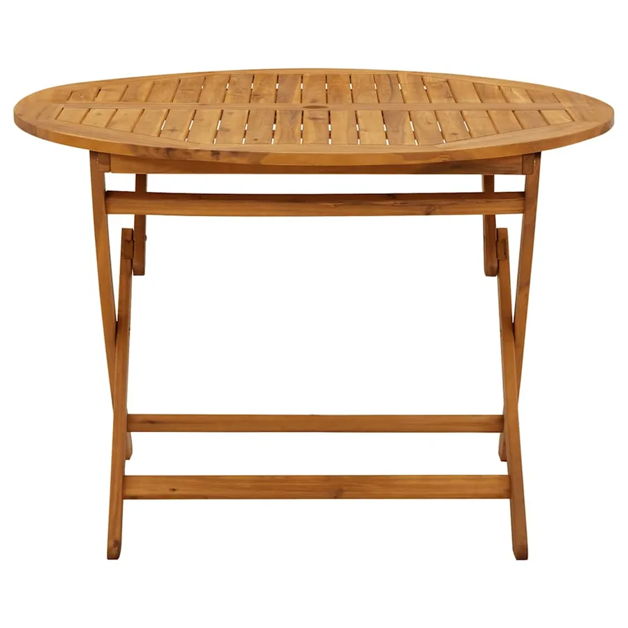 Table pliable de jardin 110 cm Bois d'acacia massif - 4