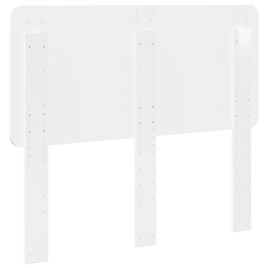 Tête de lit Blanc Brillant Bois d'ingénierie - 6