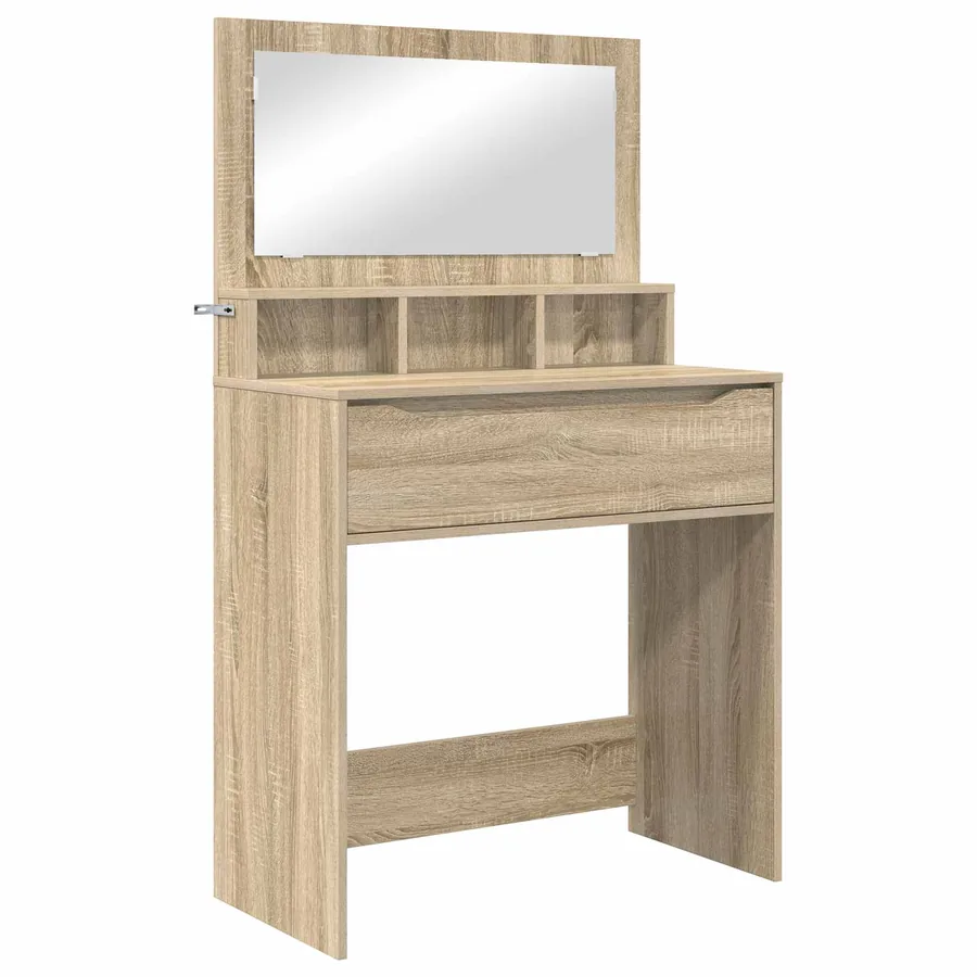 Tables de maquillage pour chambre avec tiroir Chêne Sonoma - 2