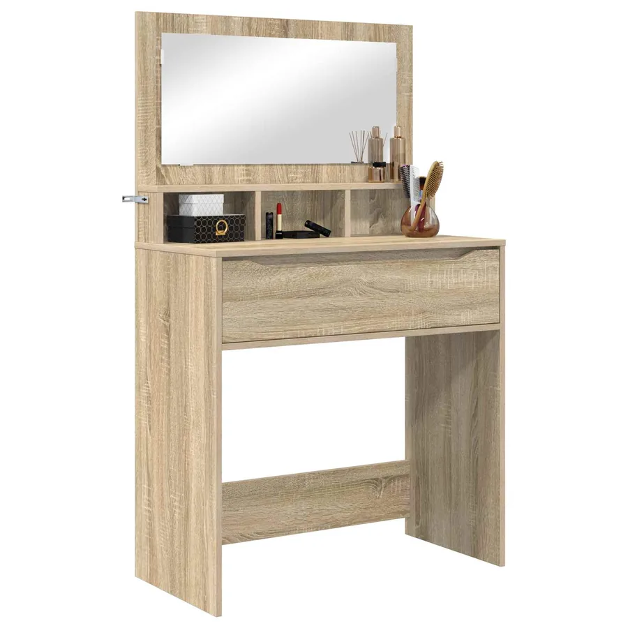 Tables de maquillage pour chambre avec tiroir Chêne Sonoma - 3
