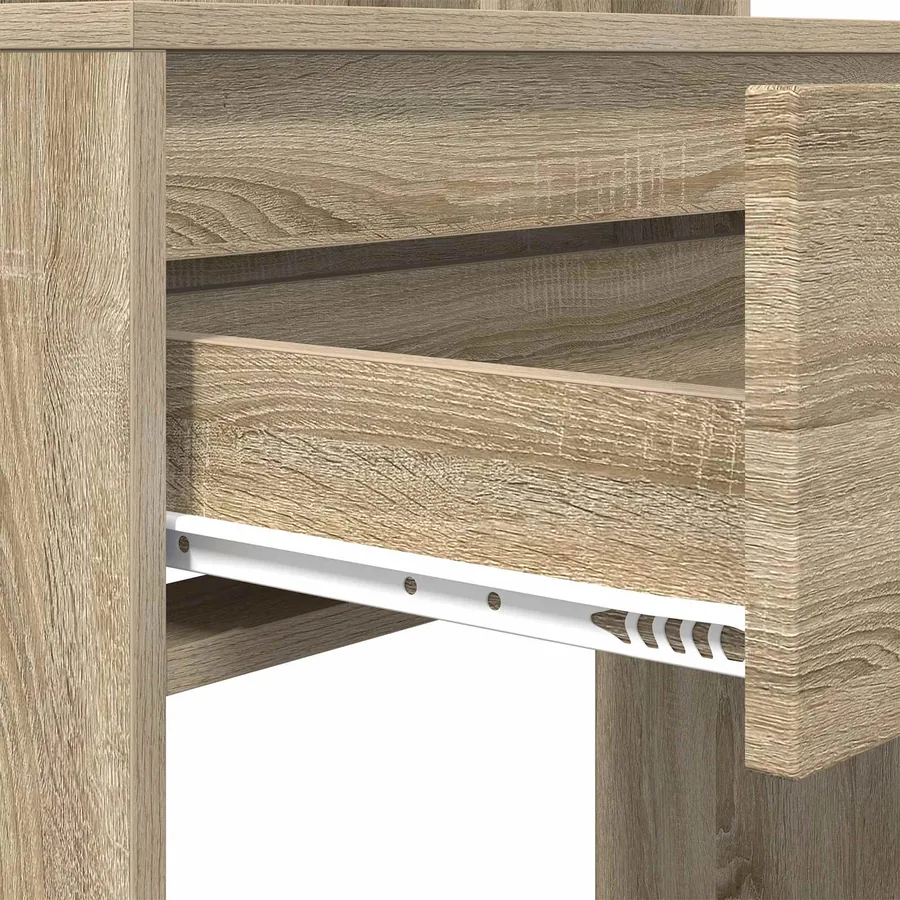Tables de maquillage pour chambre avec tiroir Chêne Sonoma - 9
