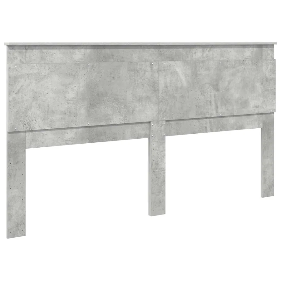 Tête de lit Gris béton 200 cm Bois d'ingénierie - 6