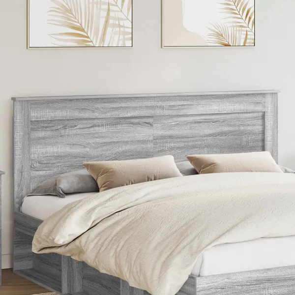 Tête de lit Gris Sonoma 200 cm Bois d'ingénierie
