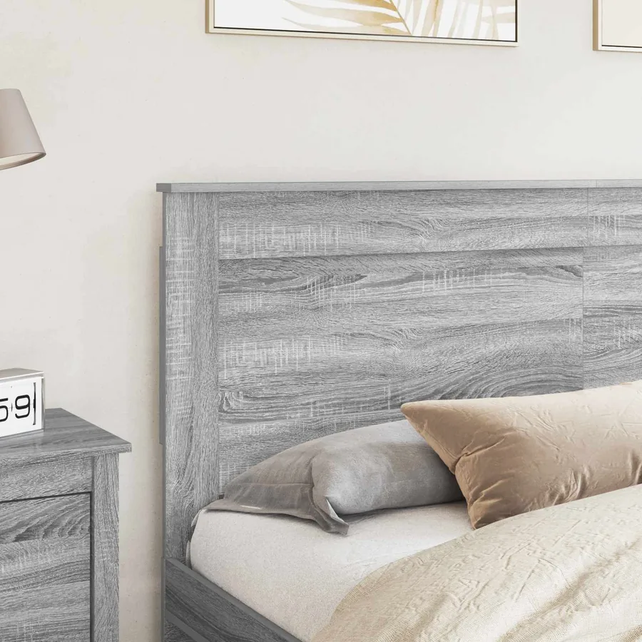 Tête de lit Gris Sonoma 200 cm Bois d'ingénierie - 3