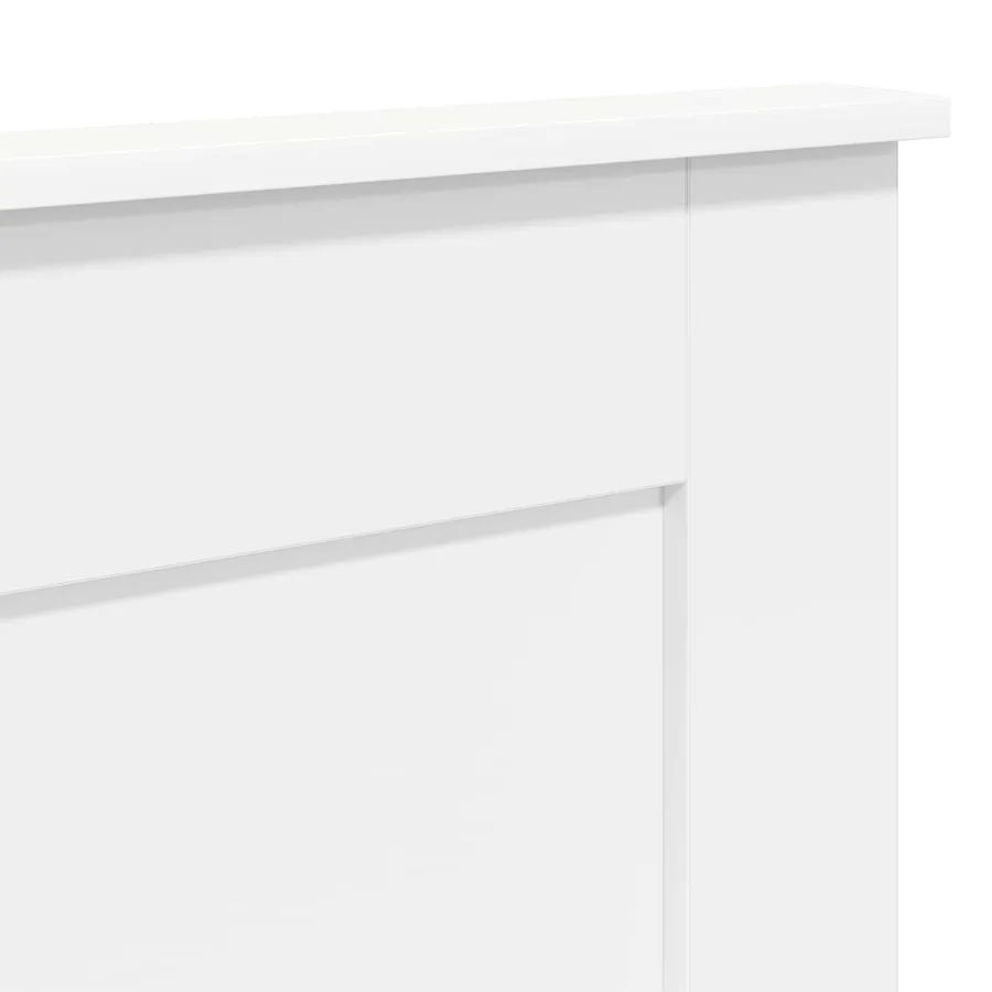 Tête de lit avec tête de lit Blanc 200 cm Bois d'ingénierie - 7