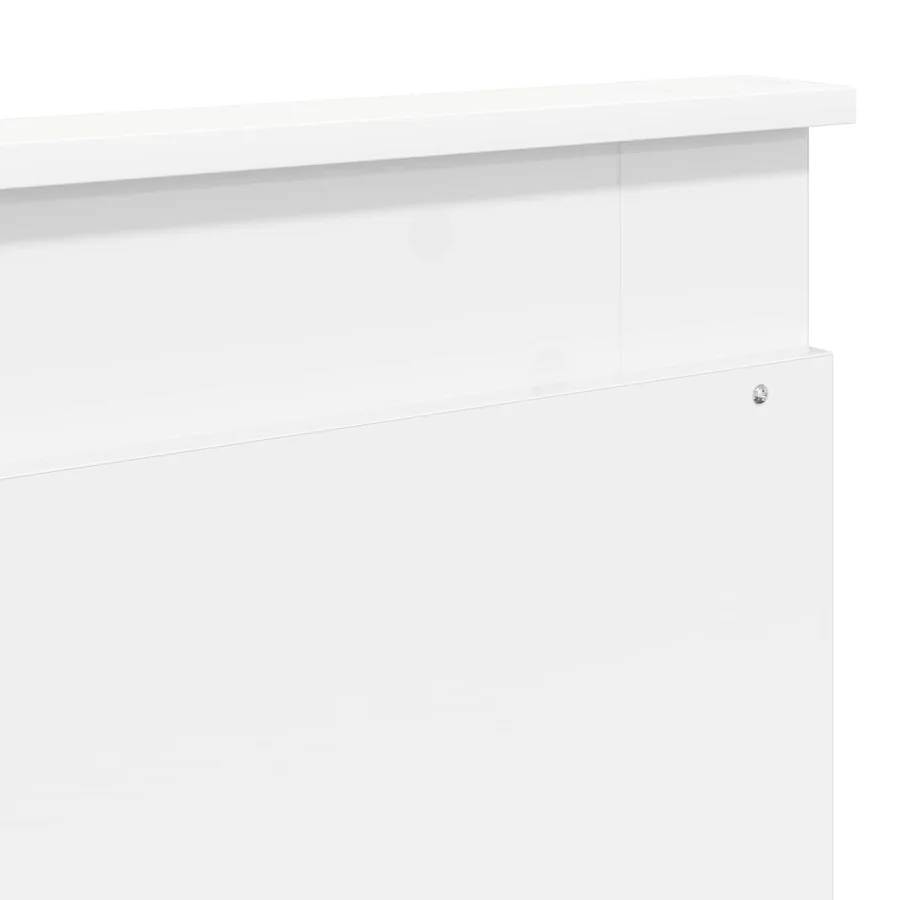 Lit de Rangement Blanc 200 x 200 cm Bois d'ingénierie - 12