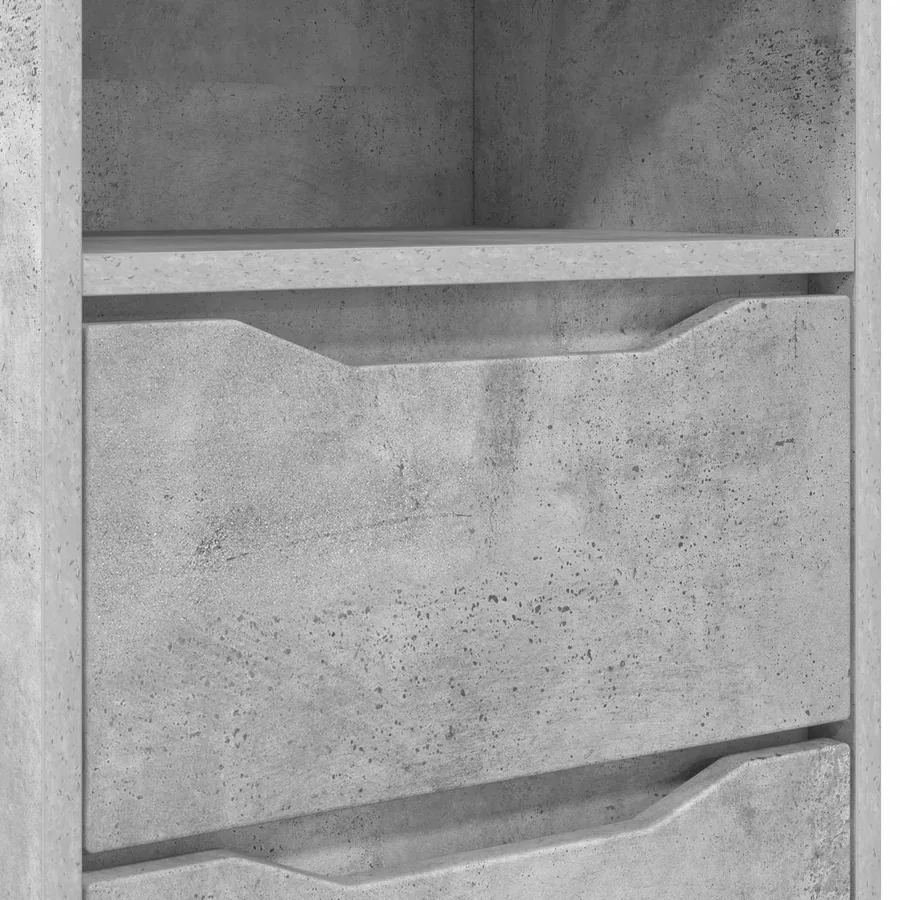 Table de chevet Gris béton 40 x 30 x 467 cm Bois d'ingénierie - 10