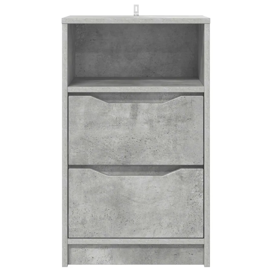 Table de chevet Gris béton 40 x 30 x 467 cm Bois d'ingénierie - 6