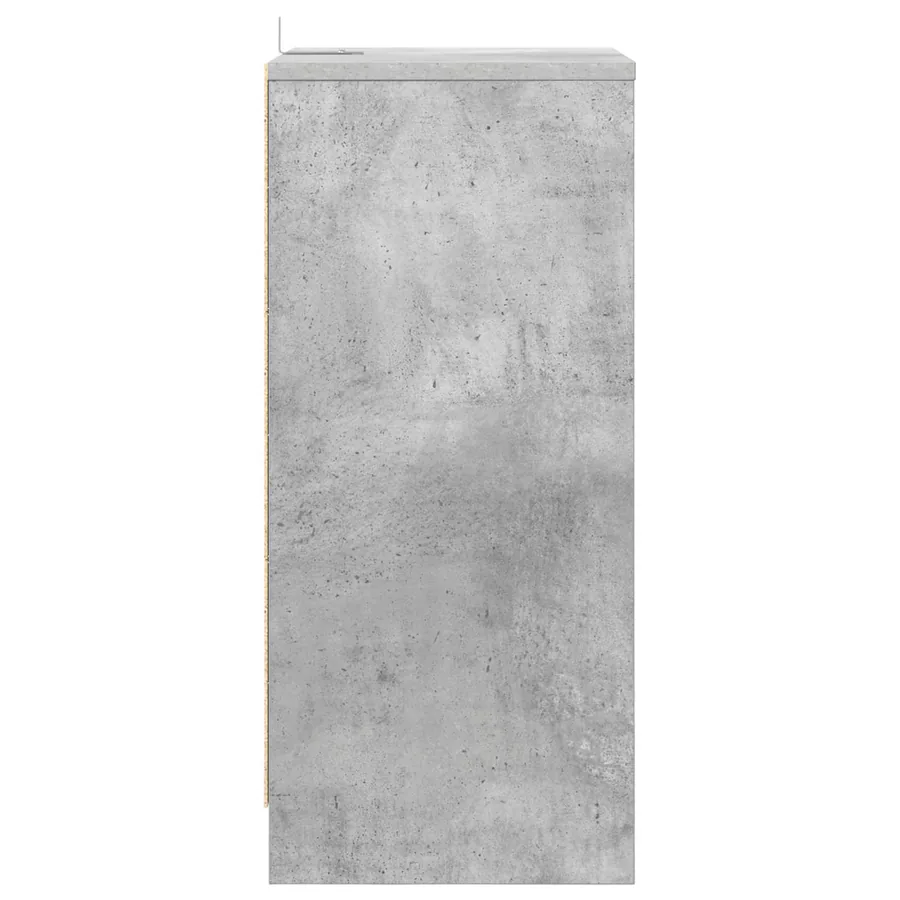 Table de chevet Gris béton 40 x 30 x 467 cm Bois d'ingénierie - 7