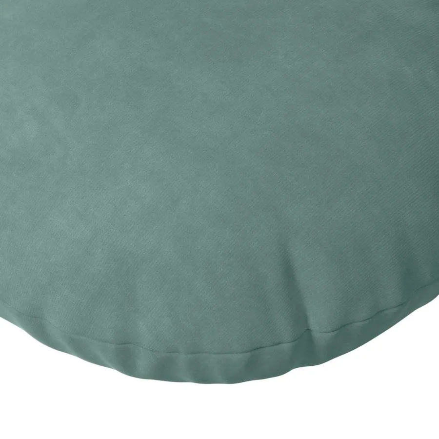 Coussins de siège 2 pcs Vert Mer Ø30 x 13 cm Velours - 7