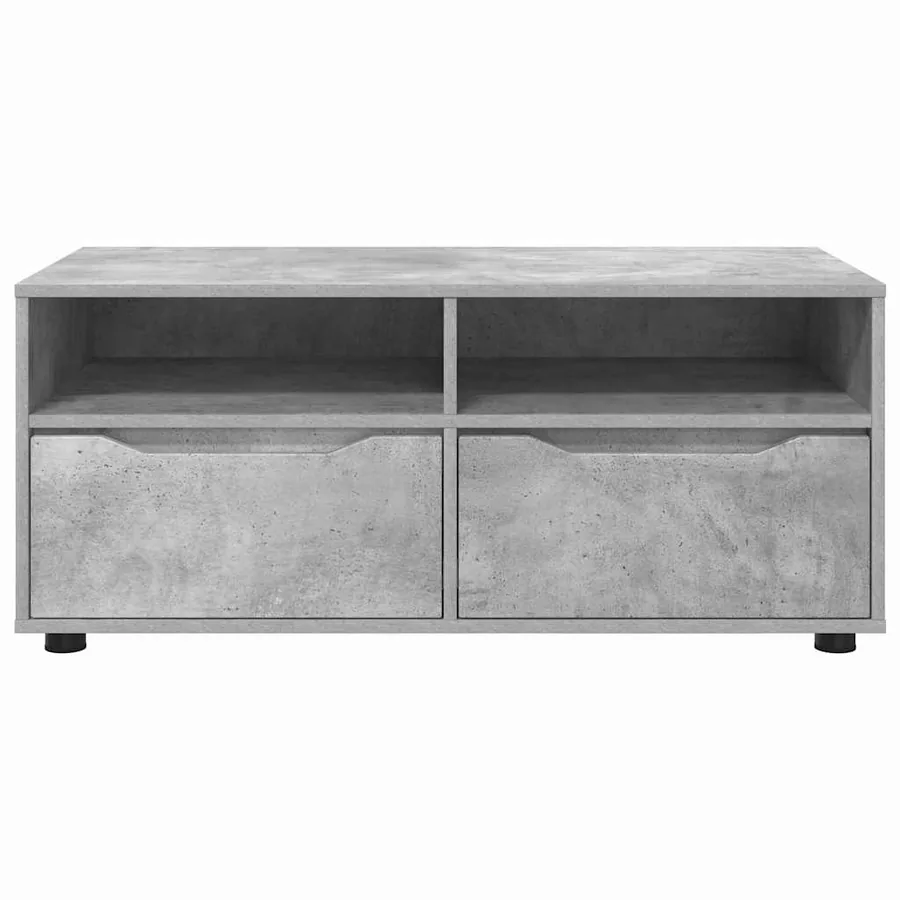 Meuble TV Gris béton 100 x 48 x 43 cm Bois d'ingénierie - 6
