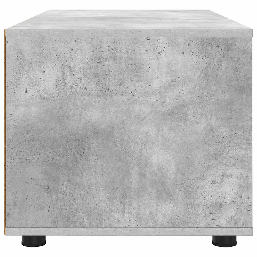 Meuble TV Gris béton 100 x 48 x 43 cm Bois d'ingénierie - 7