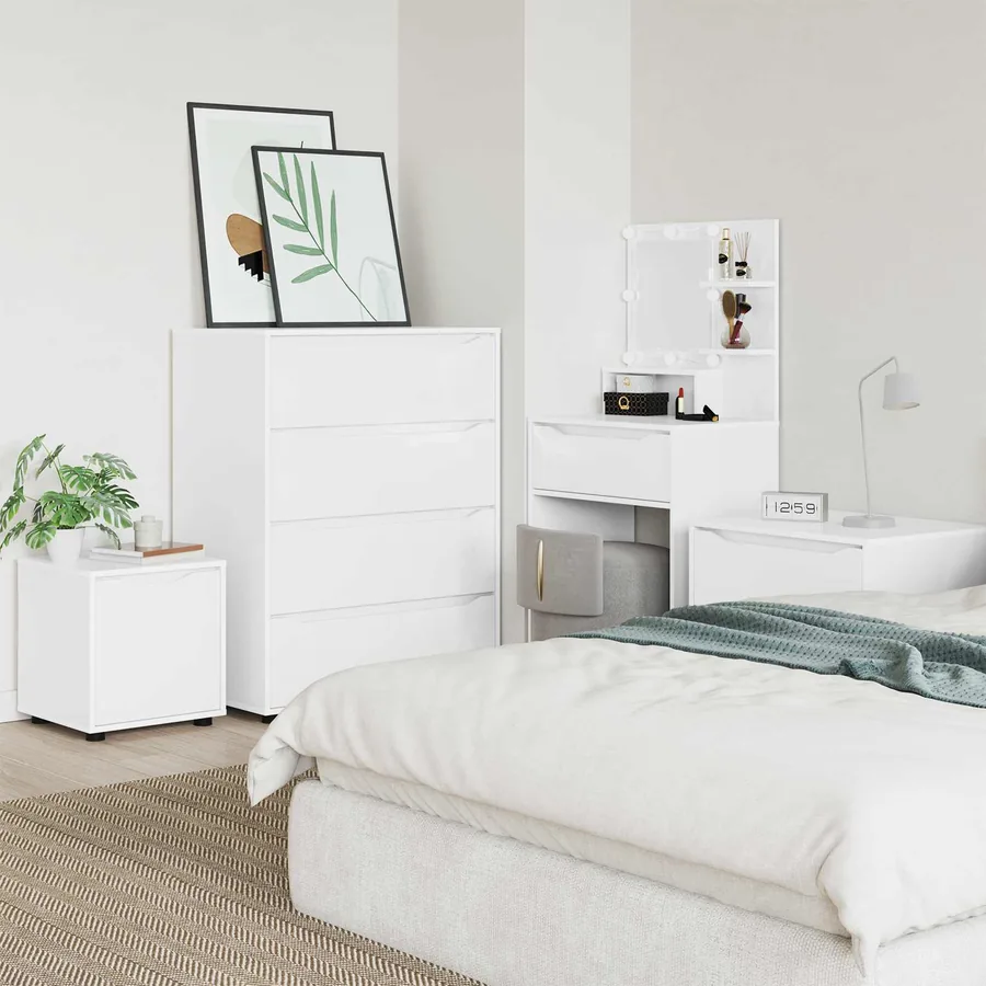 Cabinet de salle de bain Blanc 40,5 x 40 x 44 cm - 4