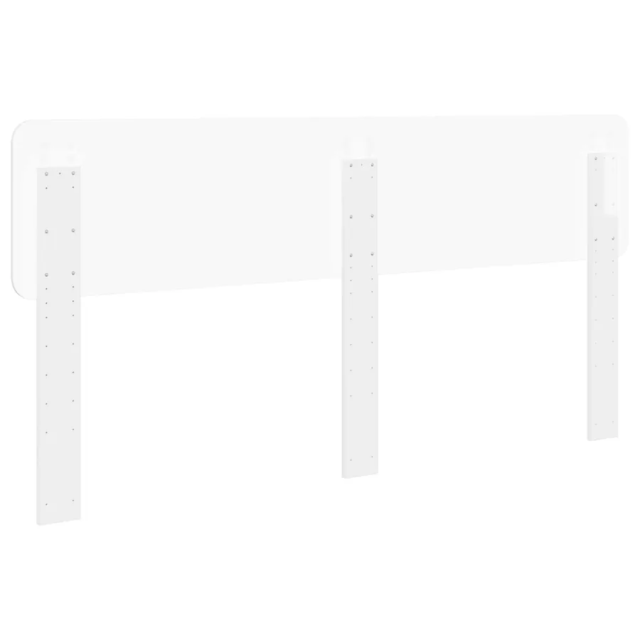 Tête de lit Blanc Brillant Bois d'ingénierie - 6