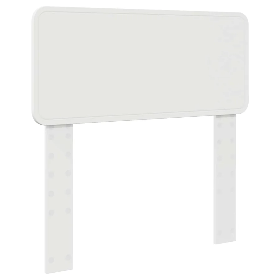 Cadre de lit avec tête de lit Blanc 90 x 190 cm Pin massif - 6