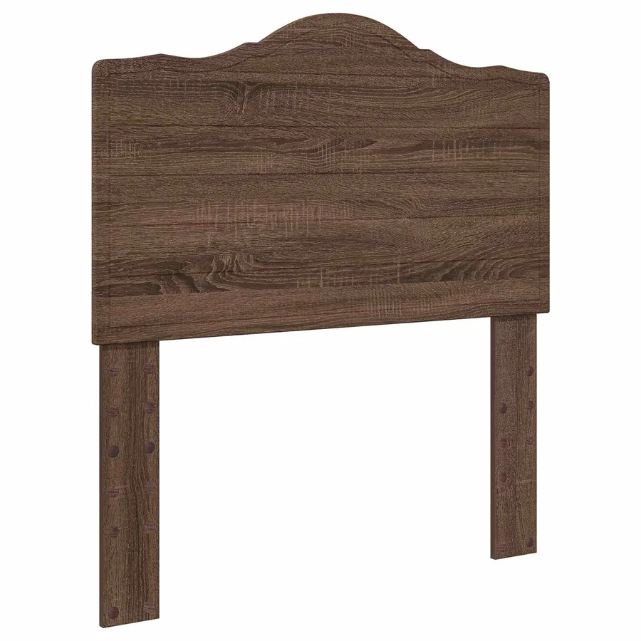 Cadre de lit avec tête de lit Chêne brun 75 x 190 cm Pin massif - 6