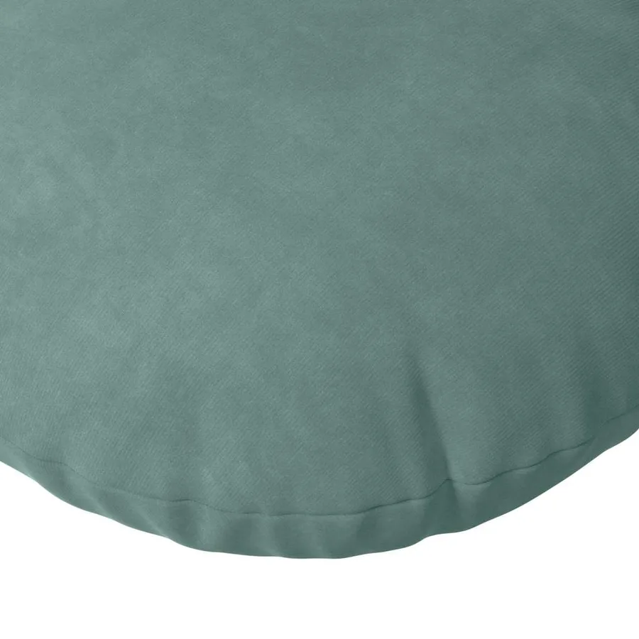 Coussins de siège 2 pcs Vert Mer Ø60 x 21 cm Velours - 7