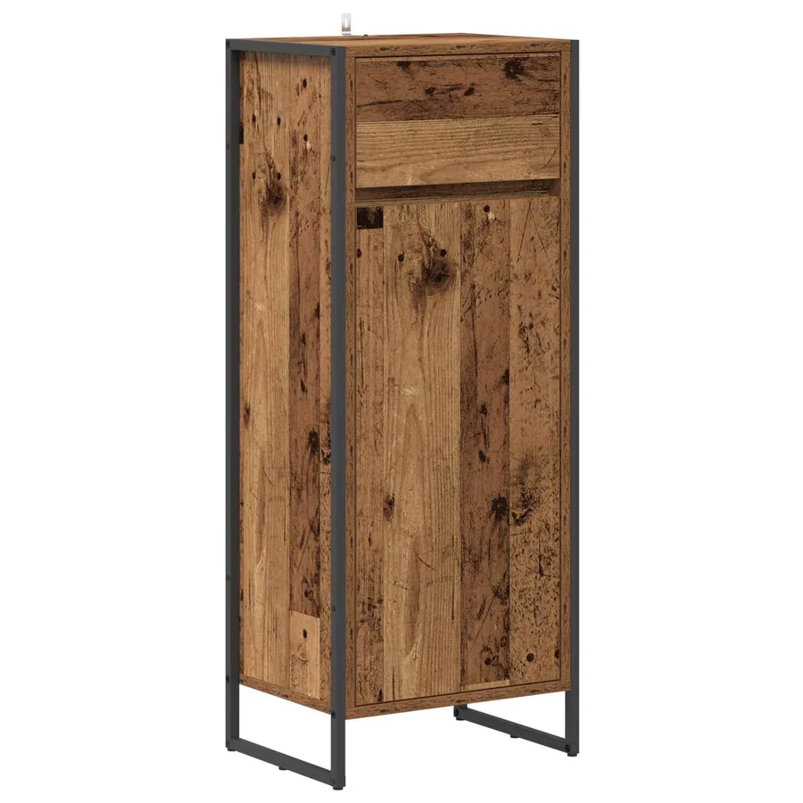 Cabinet de salle de bain Bois Ancien 40 x 30 x 100 cm - 2