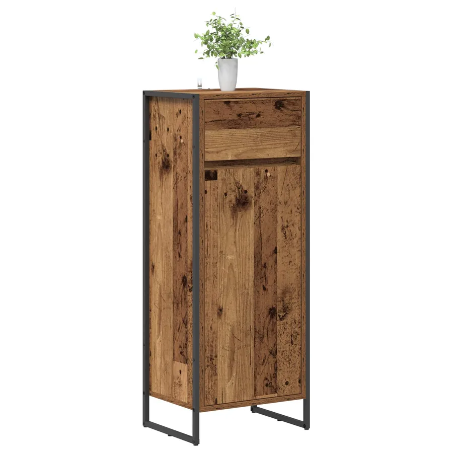 Cabinet de salle de bain Bois Ancien 40 x 30 x 100 cm - 3