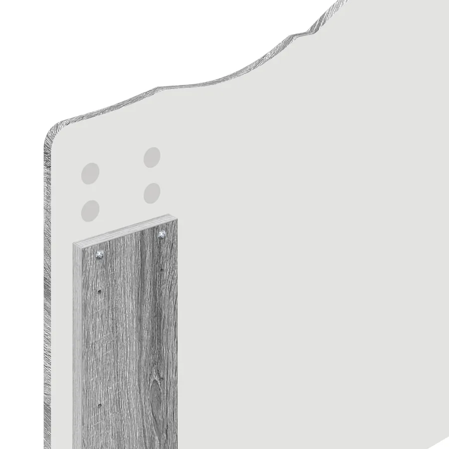 Cadre de lit Gris Sonoma 100 x 200 cm Pin massif - 11