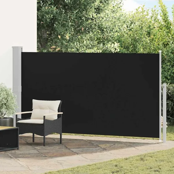 Auvent latéral de patio 160x300 cm Noir