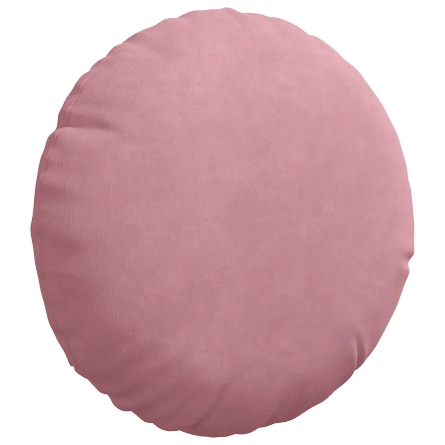 Coussins de siège 2 pcs Rose Ø30 x 13 cm Velours - 5