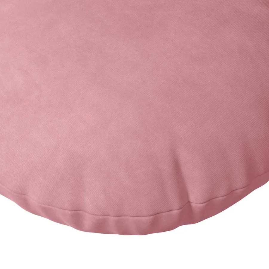 Coussins de siège 2 pcs Rose Ø30 x 13 cm Velours - 7