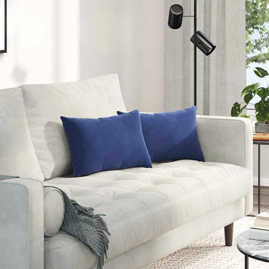 Coussins de canapé 2 pcs Bleu police 50 x 30 cm
