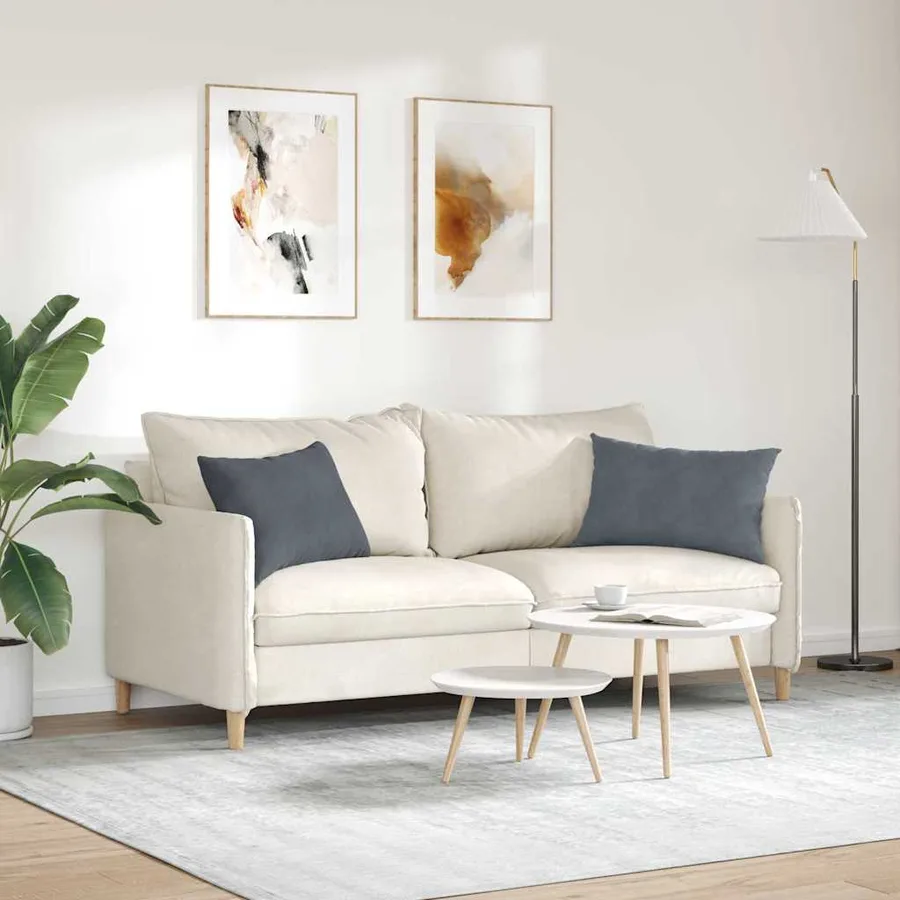 Coussins de canapé 2 pcs Gris foncé 60 x 40 cm - 4