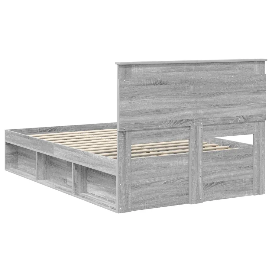 Cadre de lit avec tiroir Gris Sonoma 120 x 190 cm Pin massif - 9