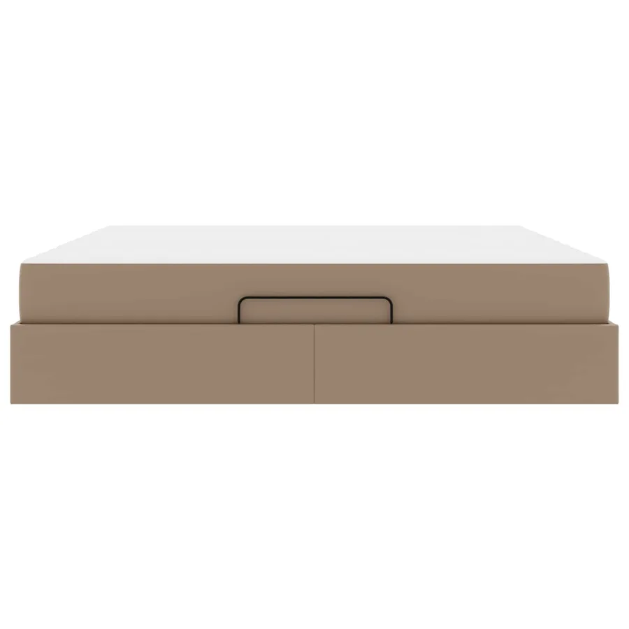Cadre de lit avec matelas Autre 2 pcs Tan PVC - 4