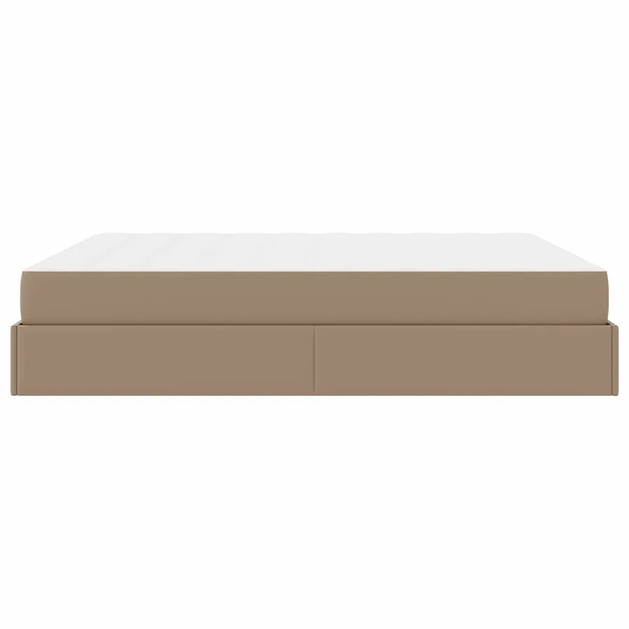 Cadre de lit avec matelas Autre 2 pcs Tan PVC - 5