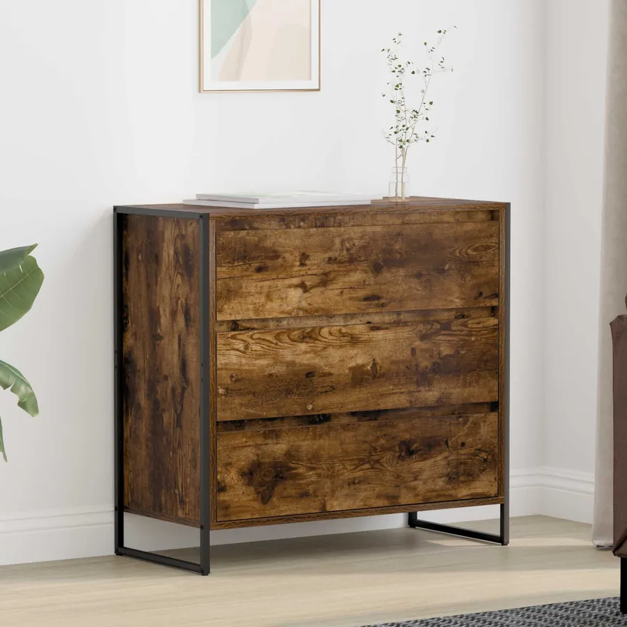 Buffet Chêne Fumé 79 x 36 x 75.5 cm Bois d'ingénierie