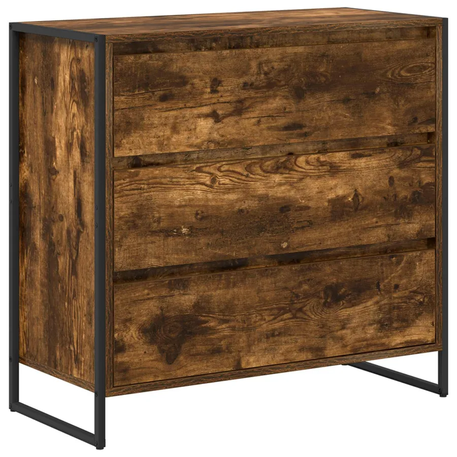 Buffet Chêne Fumé 79 x 36 x 75.5 cm Bois d'ingénierie - 2