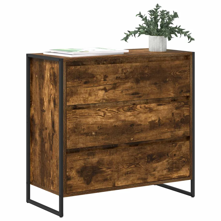 Buffet Chêne Fumé 79 x 36 x 75.5 cm Bois d'ingénierie - 3